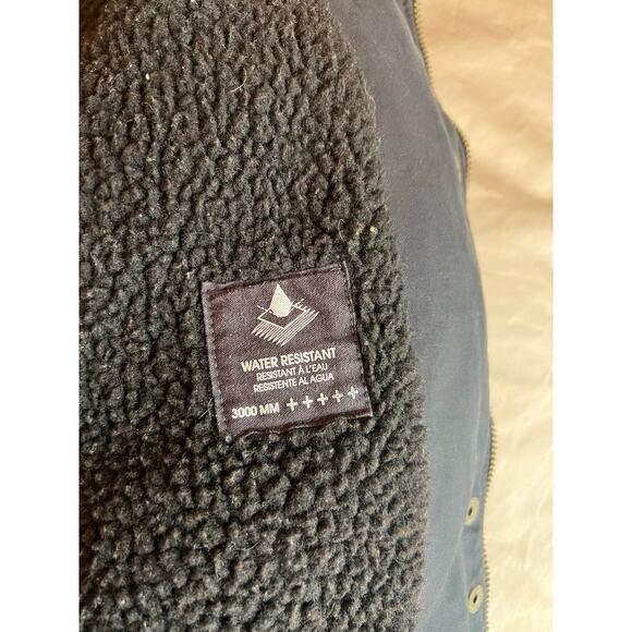 Volcom Walk On By Parka Sherpa Lined black Jacket Women’s Xs coat canvas long - Picture 4 of 5